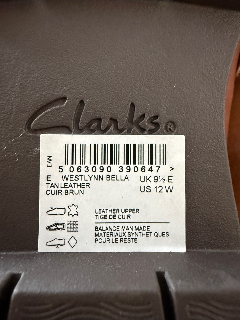 Clarks Westlynn Bella Tan Leather Loafers Women’s 12 W Wide Tassel Shoes NWOB - Picture 8 of 8